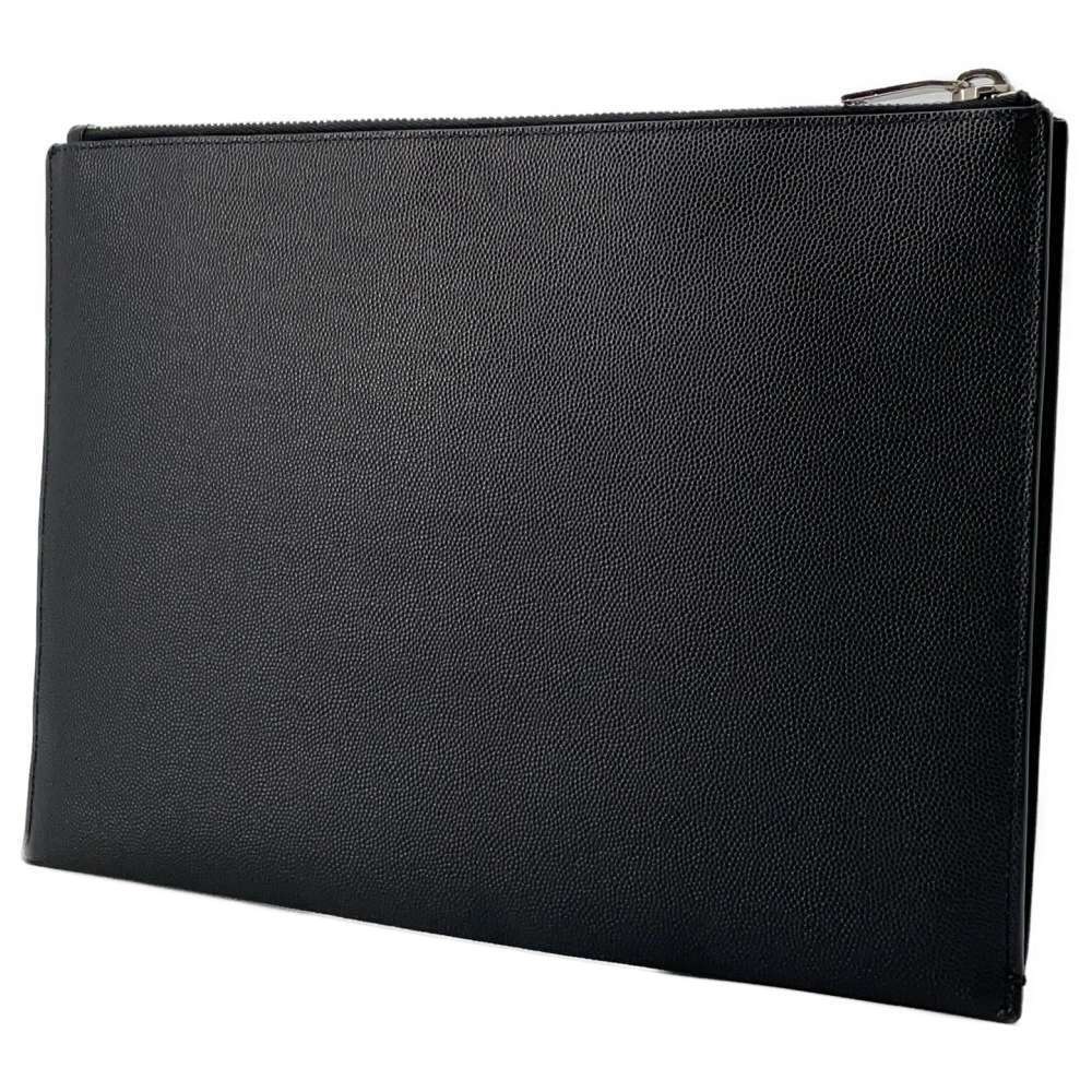 Saint Laurent Paris Clutch Bag Zip Tablet Sleeve Black - Picture 2 of 12